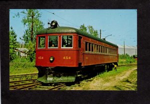 PQ QC Former Trolley Railroad Car  Quebec City to Beaupre Carte Postale Postcard