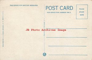 SD, Mitchell, South Dakota, Corn Palace, Flags, Curt Teich No 119089