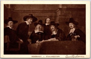 Rembrandt - Staalmeesters Amsterdam Netherlans Postcard