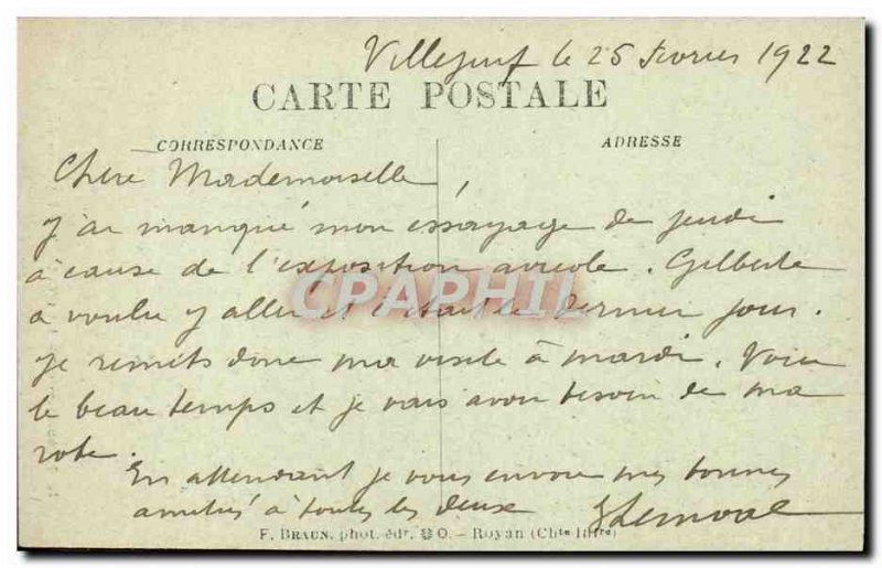 Old Postcard Ile D & # 39Oleron Peasant I & # 39lle Folklore