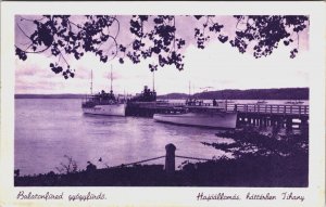 Hungary Balatonfured Gyogyfurdo Balatonfüred Vintage Postcard C080