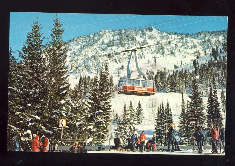 Snowbird, Utah/UT Postcard, Snowbird Tram From The Skiers Bridge, Alta Canyon