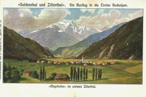 Austria Suldental und Zillertal Südtirol Tirol Vintage Postcard 04.07