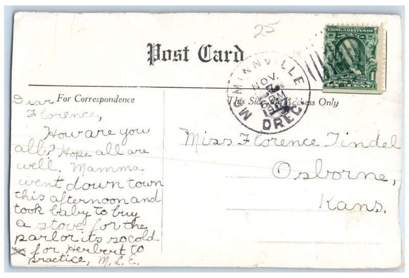 1907 Capitol Washington DC Series No. 4 McMinnville Oregon OR Postcard