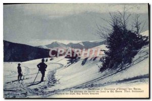 Old Postcard Enirons d {Uriage les Bains Le Plateau Luitel deep