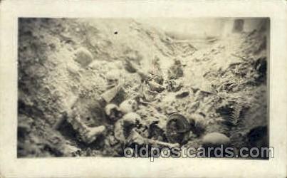 Trench near Rhenus France 1917-1918 Skulls Postcard Post Card  Trench near Rh...