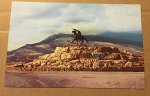 VINTAGE UNUSED POSTCARD BUFFALO BILL, THE SCOUT, CODY, WYOMING