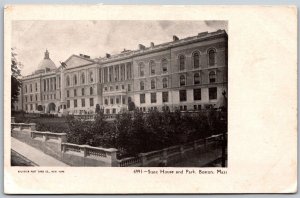 Vtg Boston Massachusetts MA State House and Park pre-1907 Old Postcard