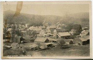 Bingham ME Birds Eye View From Old Mill RPPC Real Photo Postcard