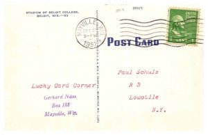 Postcard SCHOOL SCENE Beloit Wisconsin WI AU8032