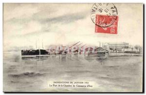 Crue of the Seine Paris Postcard Old Harbor Chamber of Commerce d & # 39Ivry