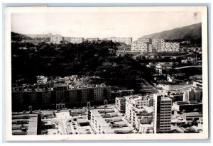 c1950's Birds Eye View City Caracas Venezuela RPPC Photo Postcard 