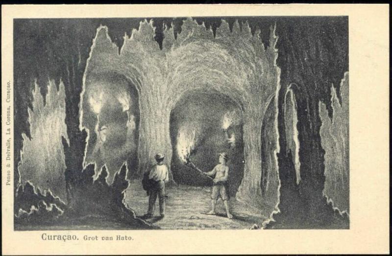 curacao, D.W.I., Grot van Hato, Cave (1899)