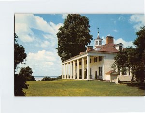 Postcard East Front at Mount Vernon, Virginia