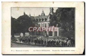 Old Postcard Montsoult Villa Bethanie Facade A Settlers From Output