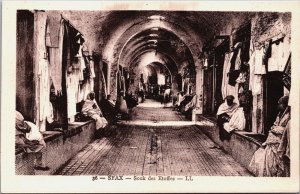 Tunisia Sfax Souk des Etoffes Vintage Postcard C219