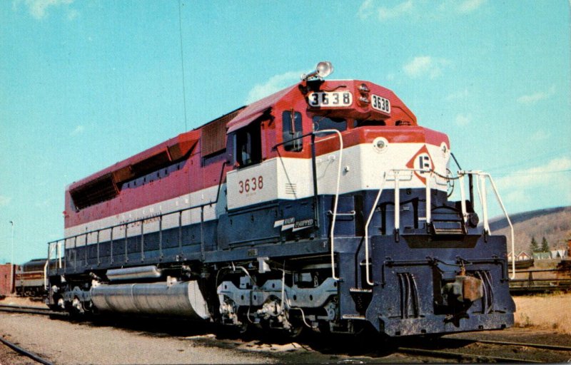 Trains Erie Lackawanna Railroad Locomotive 3638