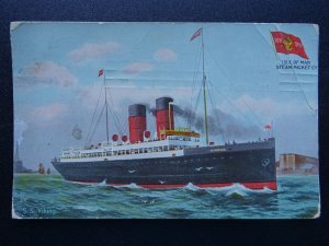 Shipping Steamer S.S VIKING Isle of Man Steam Packet Co. c1913 Postcard by Tucks