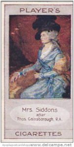 Player Vintage Cigarette Card Bygone Beauties 1914 Mrs Siddons