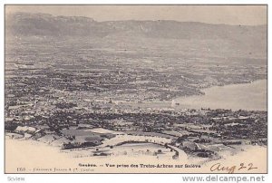 Geneve - Vue prise des treize-Arbres sur Saleve, Switzerland, 00-10s