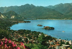 Vintage Postcard Maggiore Lake Stresa Borromeo Gulf Borromian Stresa Italy 