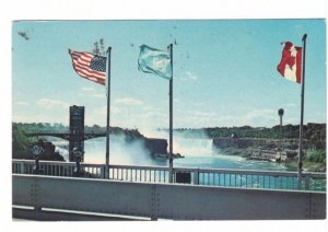 Canada-United States Boundary, Rainbow Bridge, Niagara Falls, 1970 Postcard