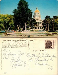 State Capitol Building and Fountain, Sacramento, Calif. (22902