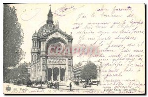 Postcard Old Paris Eglise Saint Augustine