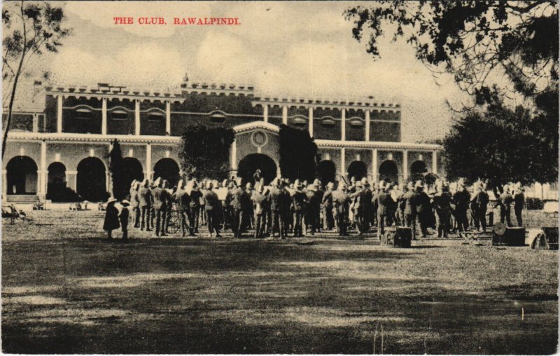 PC PAKISTAN, THE CLUB, RAWALPINDI, Vintage Postcard (b43180)