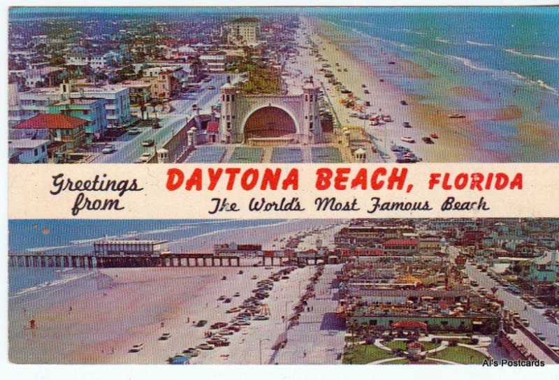 Greetings from Daytona Beach, FL Florida - Unposted Chrome Postcard (A50)