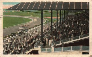 Vintage Postcard 1934 Oriental Race Track Tourist Attraction Havana Cuba Robert