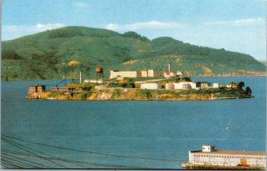 Vtg Alcatraz Island The Rock Prison San Francisco Bay California CA Postcard