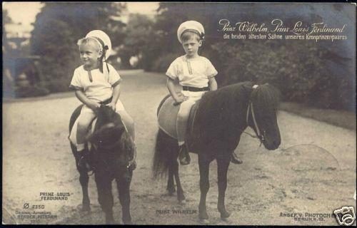 prussia, Prince Wilhelm and Prince Louis Ferdinand 1911