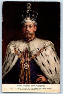India Postcard Majesty George V King Emperor 1933 Unposted Oilette Tuck Art