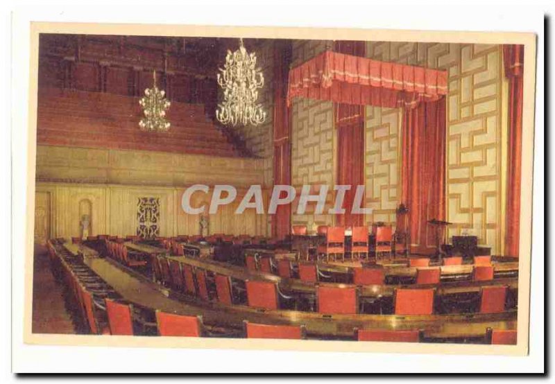 Sweden Postcard Old City Hall Council Room Stockholm Sweden