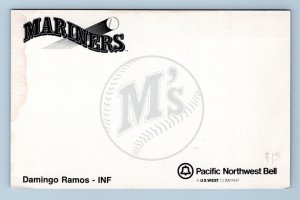 Domingo Ramos Seattle Mariners Baseball Club Issue UNP Chrome Postcard P6