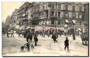 Marseille - The horse cannebiere - Objects Funeraires - Old Postcard