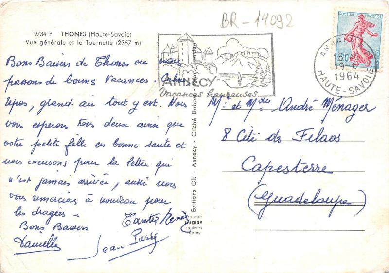 BR14092 Thones vue generale et la Tournette  France