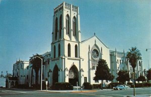 First Congregational Church PASADENA, CA Los Robles 1950s Vintage Postcard