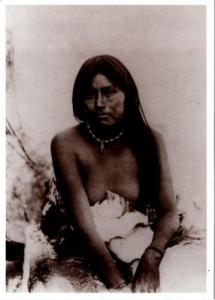 Seri Woman Candelaria Face Paint 1894 ? Modern Postcard
