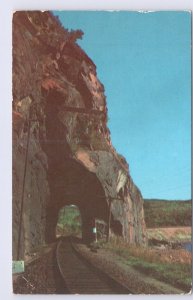 Mink Tunnel Looking East, North Shore, Lake Superior, Ontario, 1975 Postcard