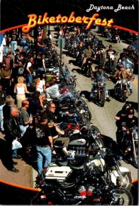 Daytona Beach, FL Florida  BIKETOBERFEST Motorcycle Event~Bikers  4X6 Postcard