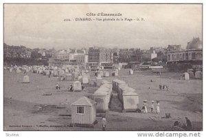 Cote d'Emeraude DINARD, Vue generale de la Plage, Ille et Vilaine, France, PU...