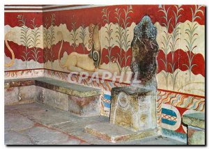 Postcard Modern Knossos The throne of King Minos