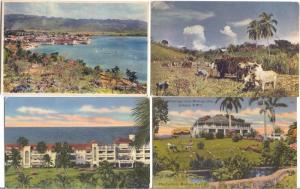 JAMAICA   BWI   4 different postcards