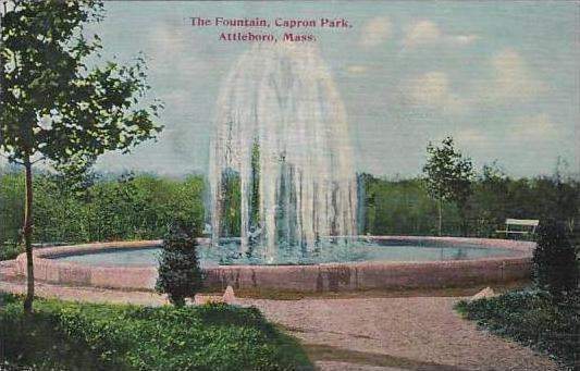 Massachustetts Attleboro The Fountain Capron Park