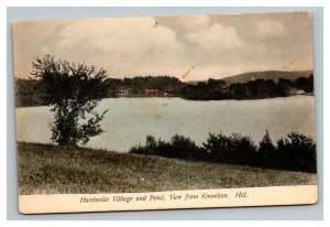Vintage 1900's Postcard Harrisville Village & Pond Knowlton Hill Burrillville RI
