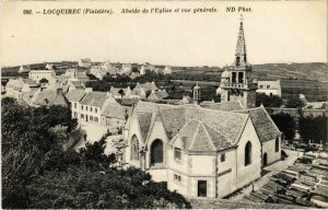 CPA Locquirec - Abside de l'Eglise et Vue Generale (1033331)
