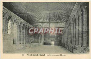 Old Postcard Mont St Michel-Le refectories Monks