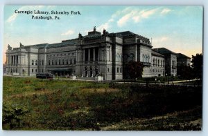 c1910's Carnegie Library Schenly Park Pittsburg Pennsylvania PA Antique Postcard